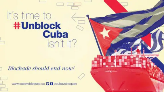 Stop VS-Blokkade van Cuba.