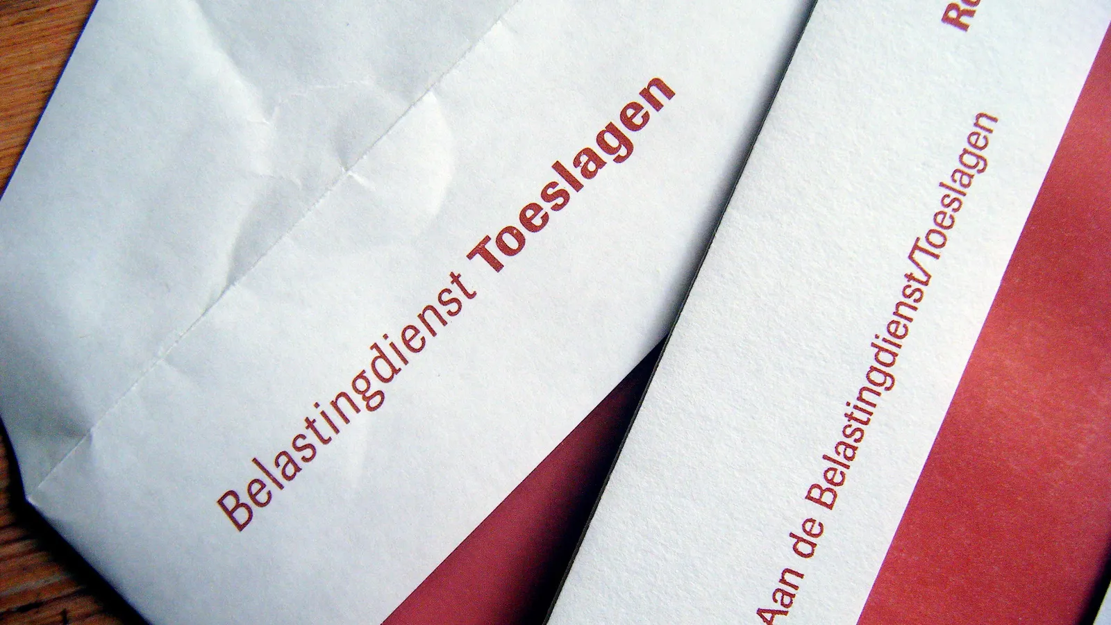 Brieven van de Belastingdienst, afdeling Toeslagen