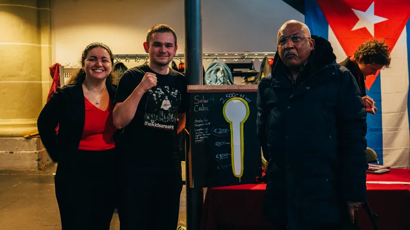 Tijdens de herdenking van de Februaristaking was veel aandacht voor de situatie in Cuba: meer 3000 euro voor noodsteun aan Cuba werd ingezameld.