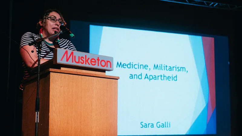 Sara Galli vertelt over Israël gezondheidszorg gebruikt als wapen