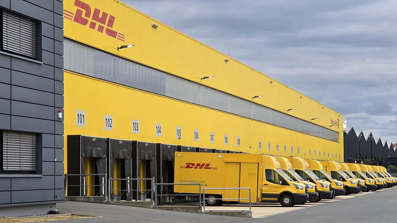 Een DHL-distributiecentrum