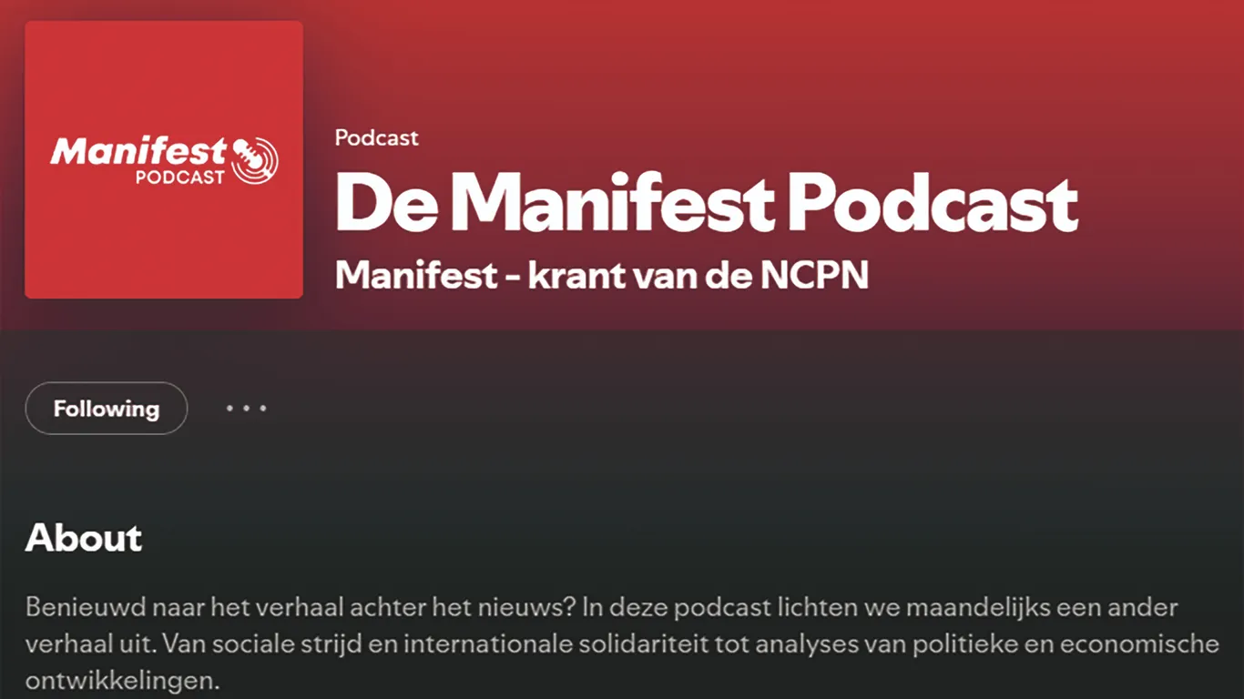 Schermafbeelding van het Spotify-profiel van Manifest Podcast