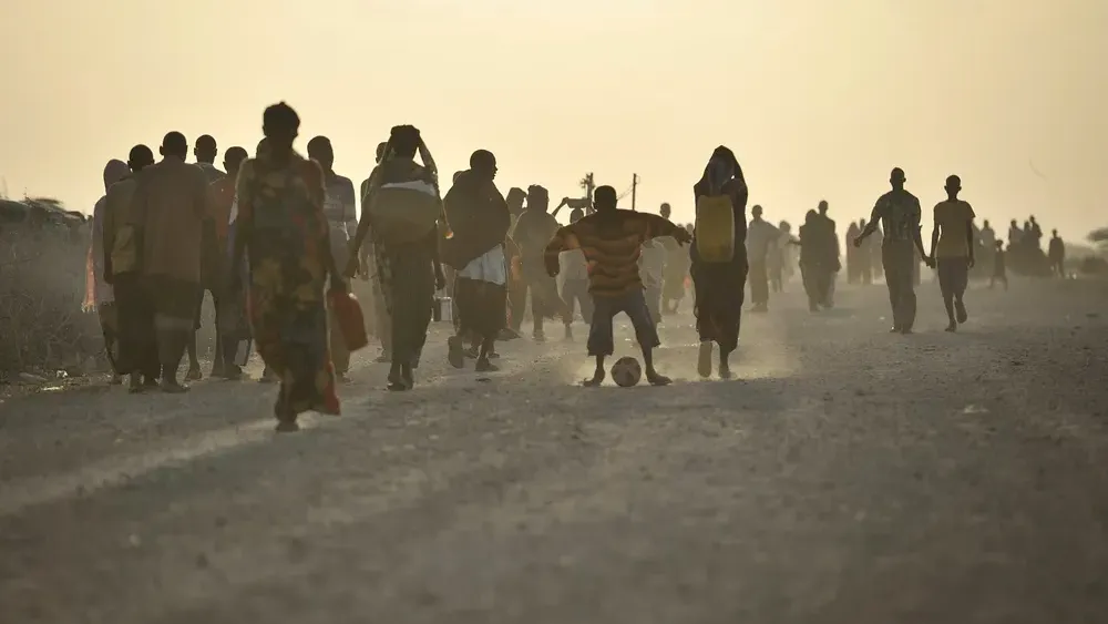 Door het aanhoudende oorlogsgeweld moeten miljoenen Soedanezen met huis en haard vluchten. Hier op