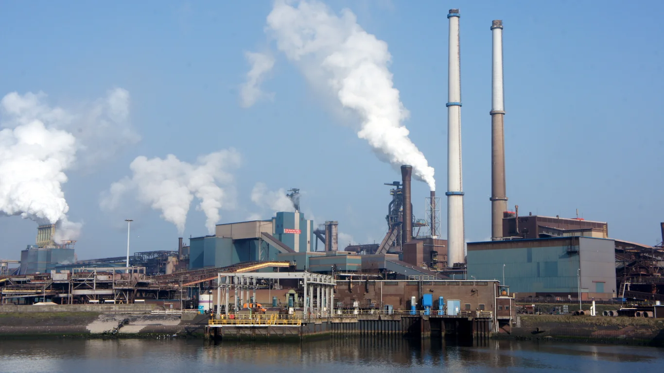 De hoogovens in Ijmuiden